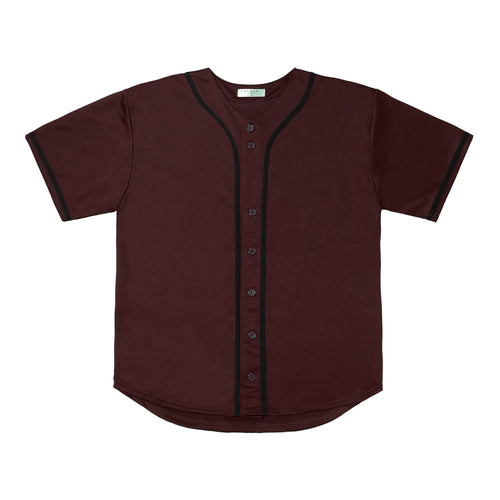 Baseball Jersey - Burgundy / Black
