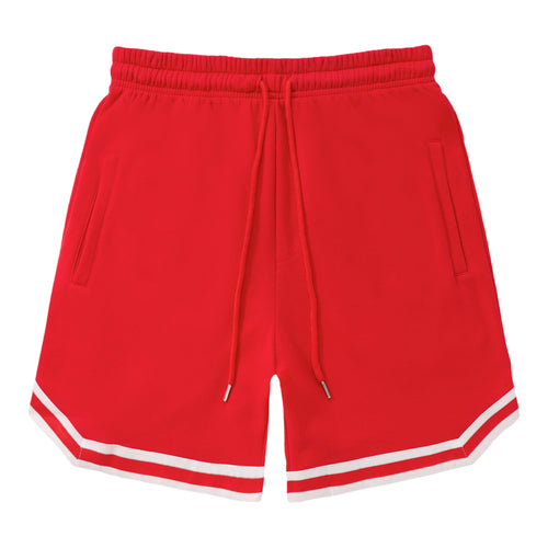 Stripe Shorts Red