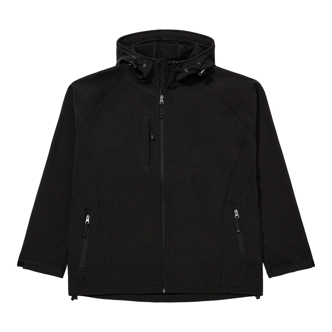Softshell Coatw w/ Hood - Black