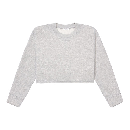 Crewneck Crop Top - Grey