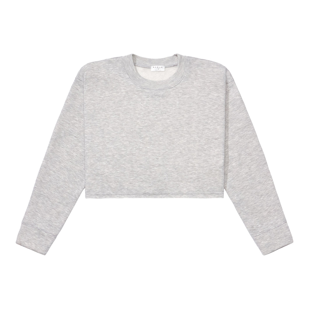 Crewneck Crop Top - Grey