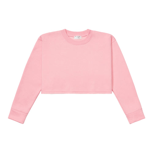 Crewneck Crop Top - Pink