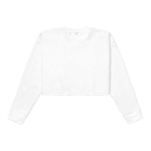 Crewneck Crop Top - White